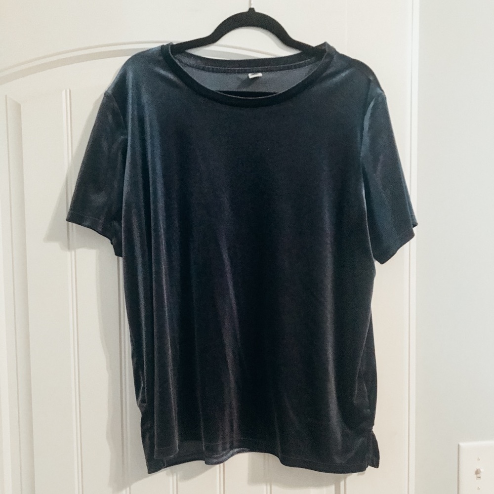 XL Old Navy Velvet Short Sleeve Top